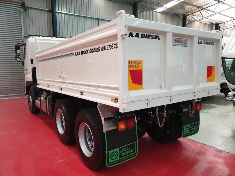 Hino truck with tipping tray truck body
