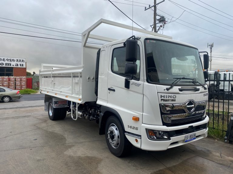 Hino with tipper truck body and custom frame